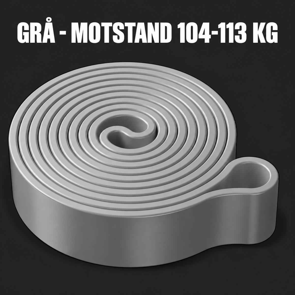 Motstandsbånd langt – latex tube 7 nivåer