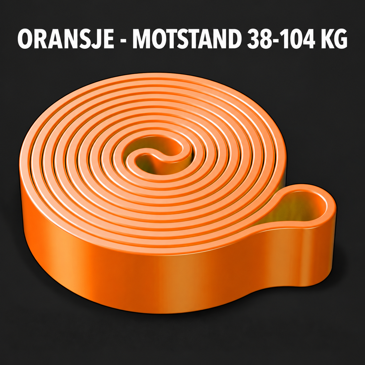 Motstandsbånd langt – latex tube 7 nivåer