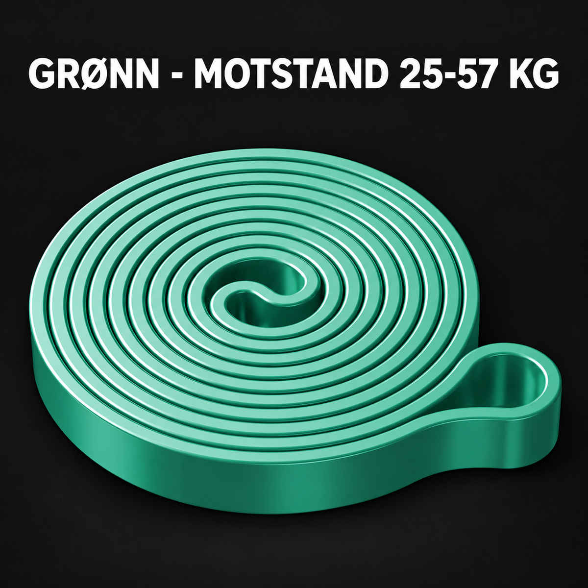 Motstandsbånd langt – latex tube 7 nivåer