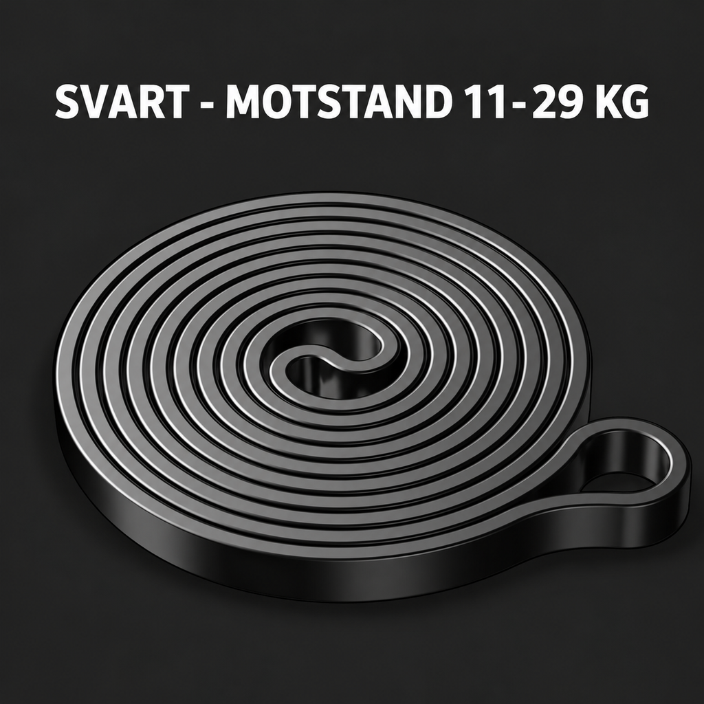 Motstandsbånd langt – latex tube 7 nivåer