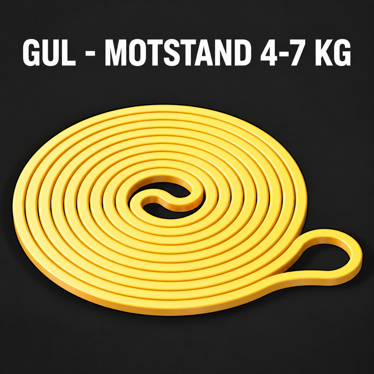 Motstandsbånd langt – latex tube 7 nivåer