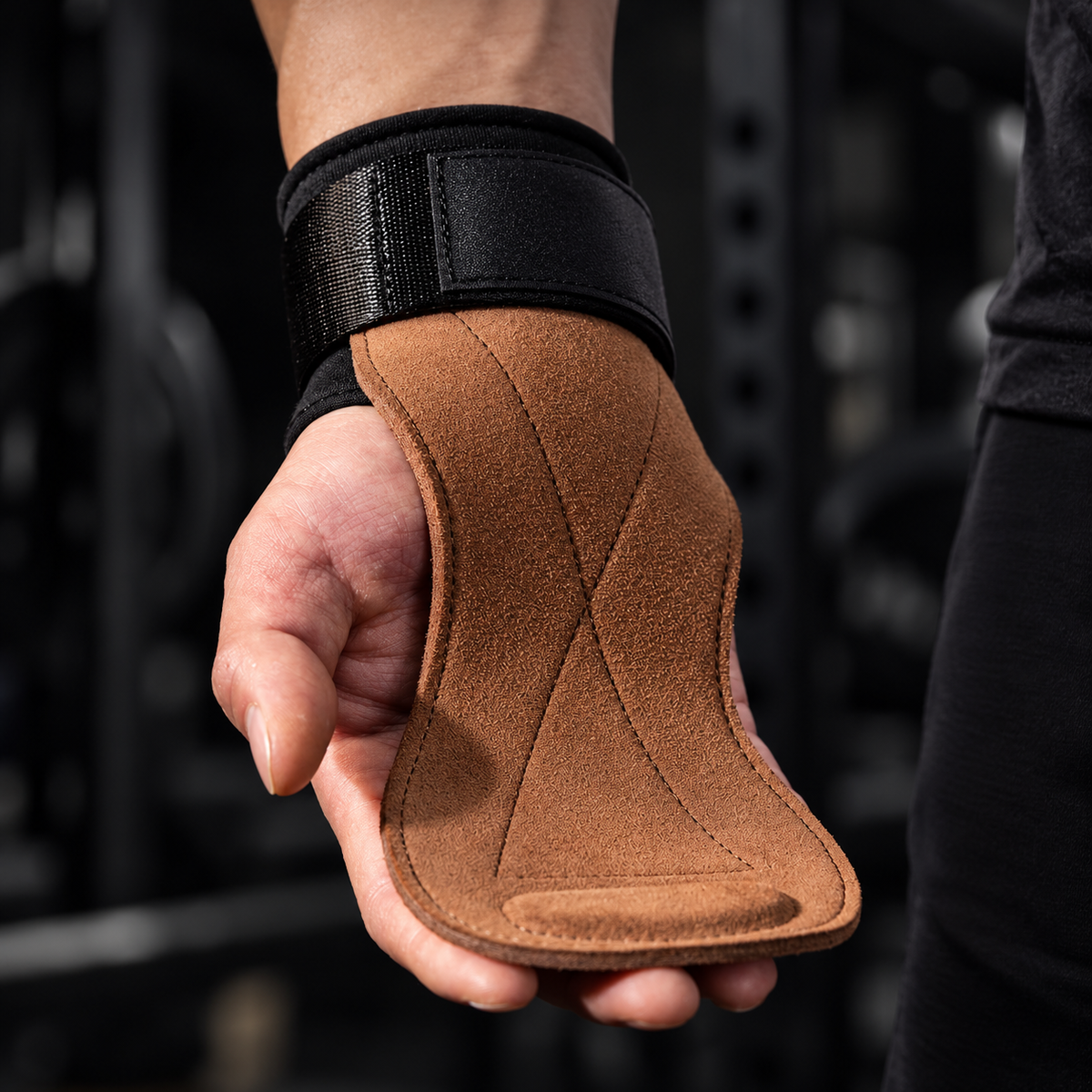 Treningshansker med håndleddsstøtte – skinn, unisex