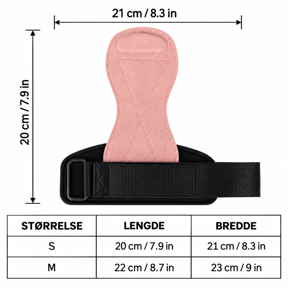Treningshansker med håndleddsstøtte – skinn, unisex