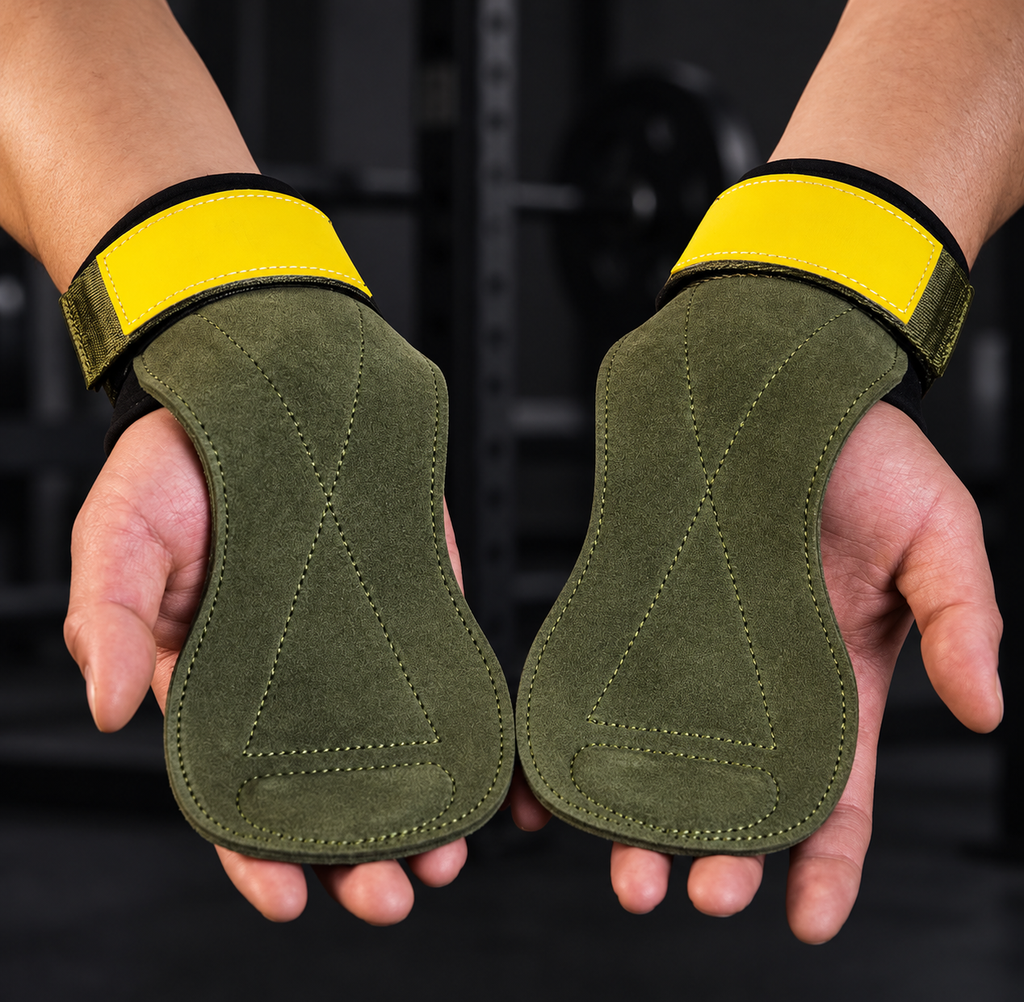 Treningshansker med håndleddsstøtte – skinn, unisex